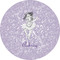 Ballerina 5" Multipurpose Round Label - Single Sticker