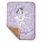 Ballerina Baby Sherpa Blanket - Corner Showing Soft