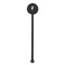 Ballerina Black Plastic 5.5" Stir Stick - Round - Single Stick