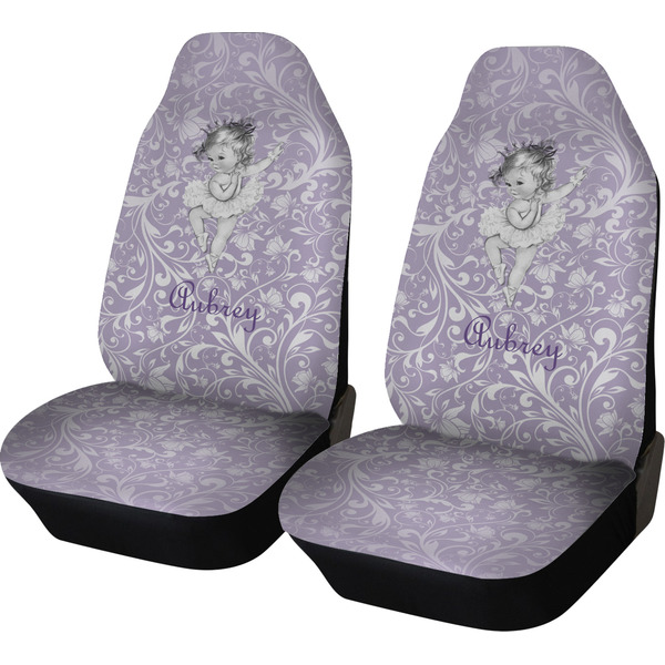 Custom Ballerina Car Seat Covers (Set of Two) (Personalized)