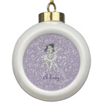 Ballerina Ceramic Ball Ornament (Personalized)