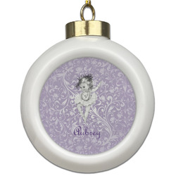 Ballerina Ceramic Ball Ornament (Personalized)