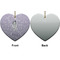 Ballerina Ceramic Flat Ornament - Heart Front & Back (APPROVAL)