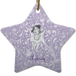 Ballerina Star Ceramic Ornament w/ Name or Text