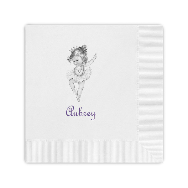 Custom Ballerina Coined Cocktail Napkins (Personalized)