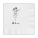 Ballerina Embossed Decorative Napkins (Personalized)