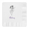 Ballerina Embossed Decorative Napkins (Personalized)