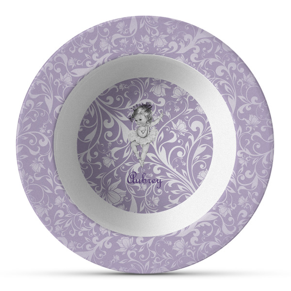 Custom Ballerina Plastic Bowl - Microwave Safe - Composite Polymer (Personalized)