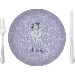 Ballerina Glass Lunch / Dinner Plate 10" (Personalized)