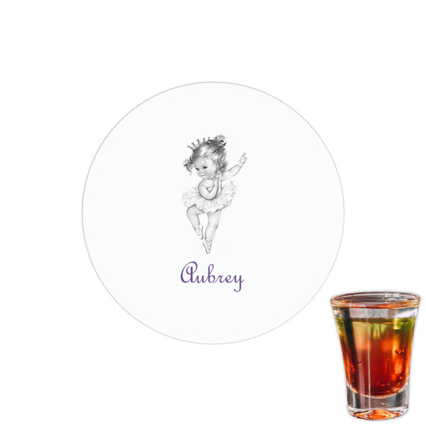 Custom Ballerina Printed Drink Topper - 1.5" (Personalized)