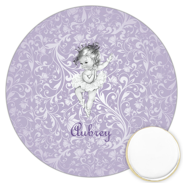 Custom Ballerina Printed Cookie Topper - 3.25" (Personalized)