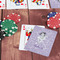 Ballerina On Table with Poker Chips