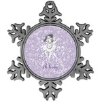 Ballerina Vintage Snowflake Ornament (Personalized)