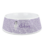 Ballerina Plastic Dog Bowl (Personalized)