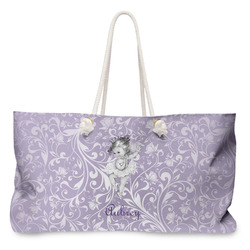 Ballerina Large Tote Bag with Rope Handles (Personalized)