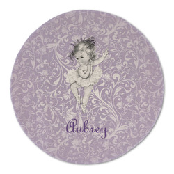 Ballerina Round Linen Placemat (Personalized)