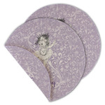 Ballerina Round Linen Placemat - Double Sided - Set of 4 (Personalized)