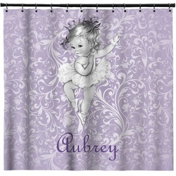 Ballerina Shower Curtain - 71" x 74" (Personalized)
