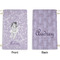 Ballerina Small Laundry Bag - Front & Back View