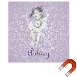 Ballerina Square Car Magnet - 10" (Personalized)