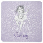 Ballerina Square Rubber Backed Coaster (Personalized)