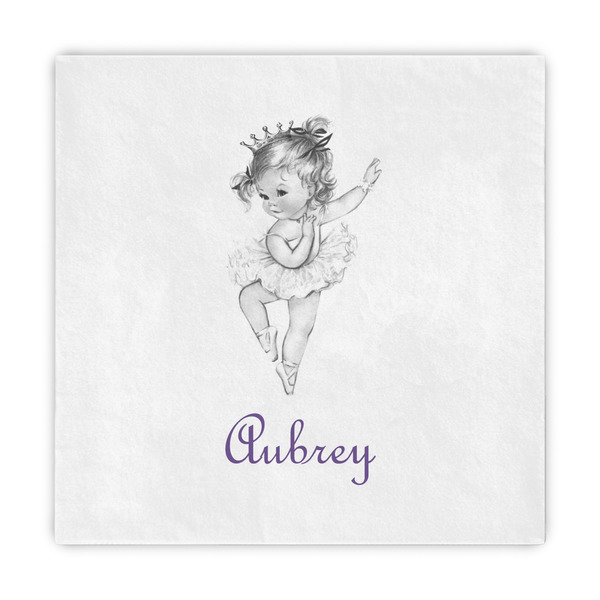 Custom Ballerina Decorative Paper Napkins (Personalized)