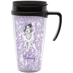 Ballerina Acrylic Travel Mug with Handle (Personalized)