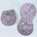 Ballerina Burp Pads - Velour - Set of 2 w/ Name or Text