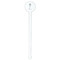 Ballerina White Plastic 7" Stir Stick - Round - Single Stick