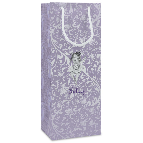 Custom Ballerina Wine Gift Bags - Matte (Personalized)