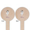 Ballerina Wooden 6" Food Pick - Round - Double Sided - Front & Back