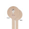 Ballerina Wooden 6" Stir Stick - Round - Single Sided - Front & Back