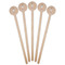 Ballerina Wooden 7.5" Stir Stick - Round - Fan View