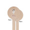 Ballerina Wooden 7.5" Stir Stick - Round - Single Sided - Front & Back