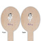 Ballerina Wooden Food Pick - Oval - Double Sided - Front & Back