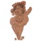 Ballerina Wooden Sticker Medium Color - Main