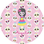 Kids Sugar Skulls Multipurpose Round Labels - 1" (Personalized)