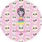 Kids Sugar Skulls 1" Multipurpose Round Labels - Single Sticker