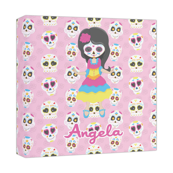 Custom Kids Sugar Skulls Canvas Print - 12x12 (Personalized)