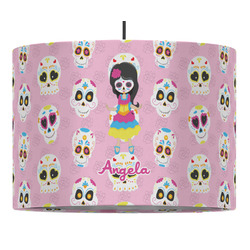 Kids Sugar Skulls Drum Pendant Lamp (Personalized)