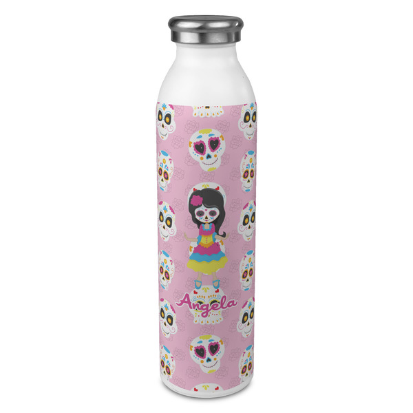 Custom Kids Sugar Skulls 20oz Stainless Steel Water Bottle - Full Print (Personalized)