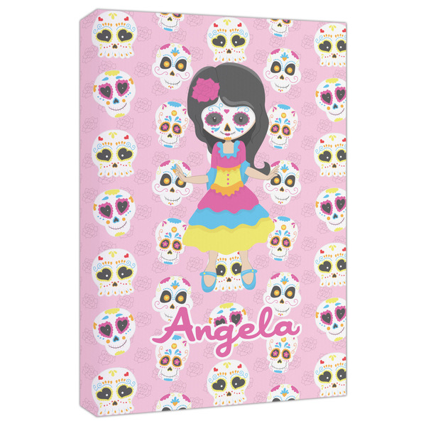 Custom Kids Sugar Skulls Canvas Print - 20x30 (Personalized)