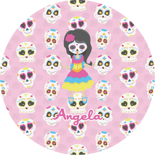 Custom Kids Sugar Skulls Multipurpose Round Labels - Custom Sized (Personalized)