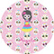 Kids Sugar Skulls 5" Multipurpose Round Label - Single Sticker