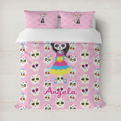 Kids Sugar Skulls Duvet Cover Set - Full / Queen (Personalized)