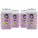 Kids Sugar Skulls Can Cooler (12 oz) - Set of 4 w/ Name or Text