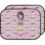 Kids Sugar Skulls Car Floor Mats (Back Seat) (Personalized)