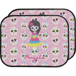 Kids Sugar Skulls Car Floor Mats (Back Seat) (Personalized)