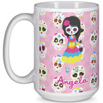 Kids Sugar Skulls 15 Oz Coffee Mug - White (Personalized)