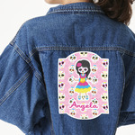 Kids Sugar Skulls Twill Iron On Patch - Custom Shape - 3XL (Personalized)